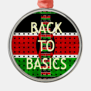 Back to Basics Metal Ornament