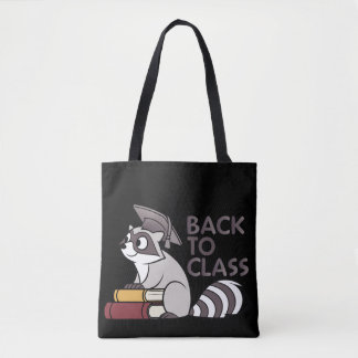 Back to Class 2025 Raccoon Design Tote Bag