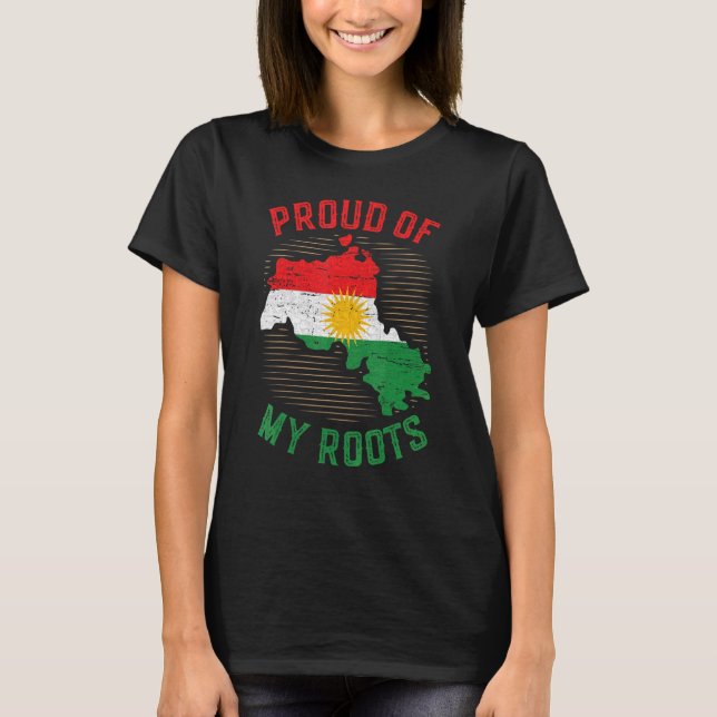Back to Kurdistan Flag Kurdisch Kurd Erbil Kurdi K T-Shirt (Front)