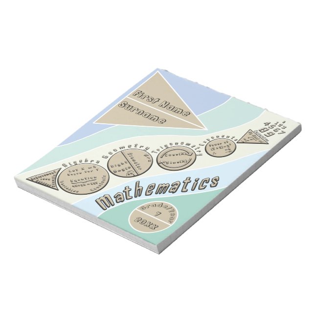 Back To Mathematics  Notepad (Rotated)