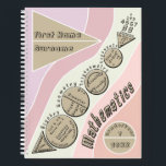 Back To Mathematics Spiral Notebook<br><div class="desc">Awesome fun, colourful flowing pastel notebook cover design, for the student who knows the importance of getting back to mathematics success and achievement with 100 % results. Mathematics builds knowledge power throughout our learning journey. Embrace it, don't fear it.</div>