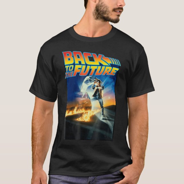 Back To Movie Poster T-Shirt (Front)