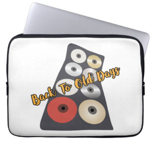 Back to old days refreshing 90s vibes design laptop sleeve