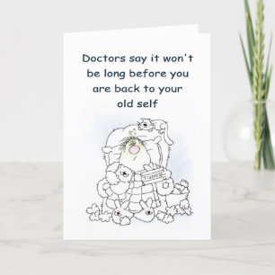 back to old self holiday card