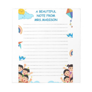 Back to Schoo Fun Coloured Notepad