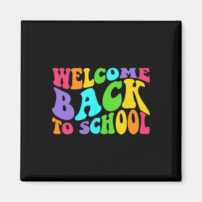Back To School 1st Day Of School Students Teacher  Magnet (Front)