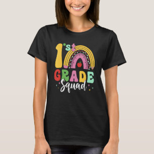 Back To School 1st Grade Squad Team Girls Boys Tea T-Shirt