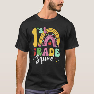 Back To School 1st Grade Squad Team Girls Boys Tea T-Shirt