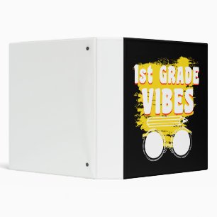 Back To School 1st Grade Vibes Shirt First Day Binder