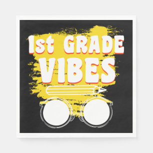 Back To School 1st Grade Vibes Shirt First Day Napkin