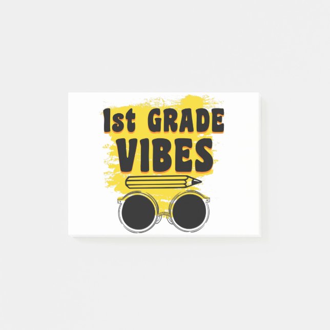 Back To School 1st Grade Vibes Shirt First Day Post-it Notes (Front)