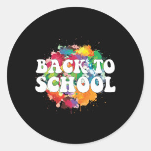 Back To School 2025  Classic Round Sticker