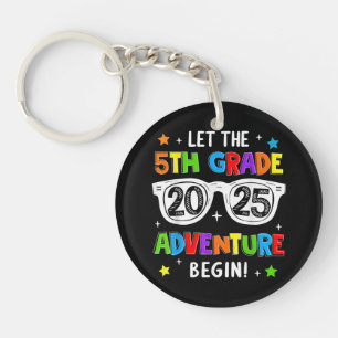 Back To School 2025 Let The 5th Grade Adventure Be Keychain