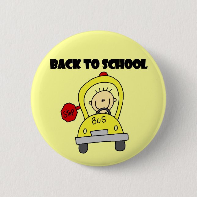 Back to School 2 Inch Round Button (Front)