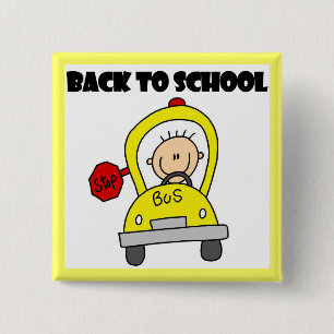 Back to School 2 Inch Square Button