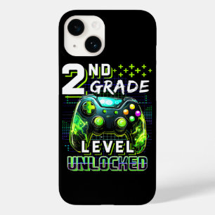 Back to School 2nd Grade Boys Gamer Level Unlocked Case-Mate iPhone 14 Case