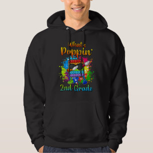 Back To School 2nd Grade Dabbing Glasses Poppin To Hoodie