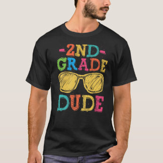 Back To School 2nd Grade Dude First Day Teacher Ki T-Shirt