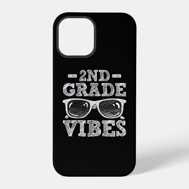 Back To School 2nd Grade Vibes iPhone Case (Back)