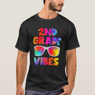 Back To School 2Nd Grade Vibes Kids Teacher Studen T-Shirt