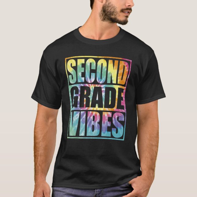 Back To School 2nd Grade Vibes Second Grade Teache T-Shirt (Front)