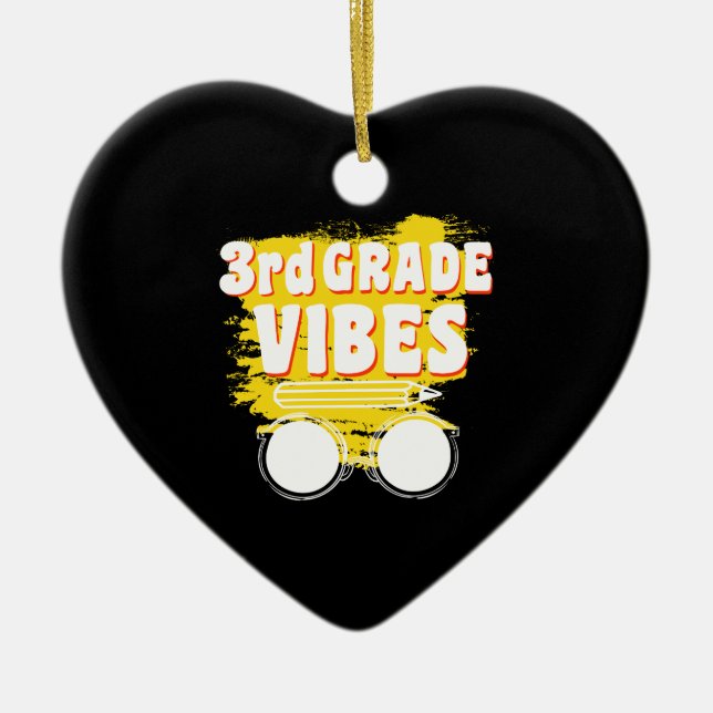 Back To School 2nd Grade Vibes Shirt First Day Kid Ceramic Ornament (Front)
