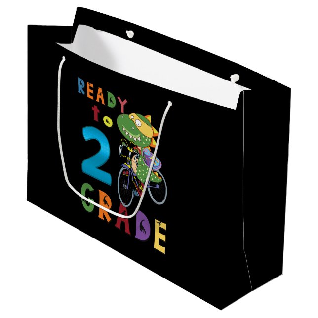 Back To School,2Th Grade Large Gift Bag (Front Angled)
