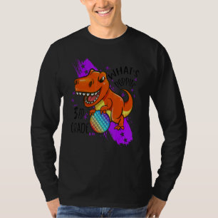Back To School 3rd Grade Dinosaur Rex Pop It Fi T-Shirt