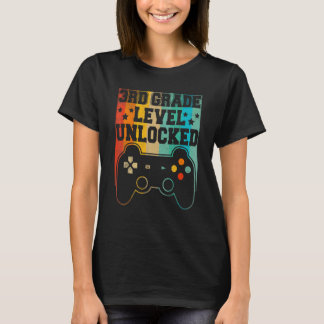 Back To School 3rd Grade Level Unlocked Video Game T-Shirt