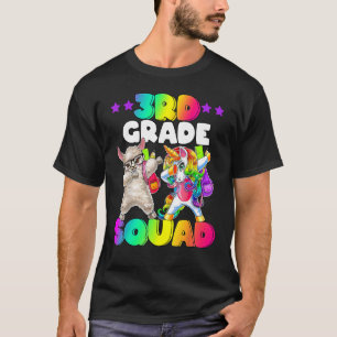 Back To School 3rd Grade Squad Dabbing Unicorn She T-Shirt