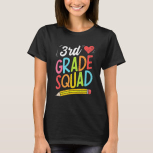 Back To School 3rd Grade Squad Third Grade Teacher T-Shirt