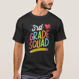 Back To School 3rd Grade Squad Third Grade Teacher T-Shirt
