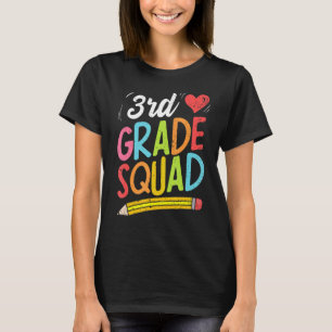 Back To School 3rd Grade Squad Third Grade Teacher T-Shirt