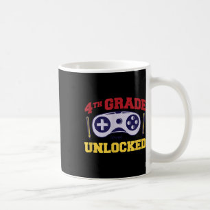 Back To School 4th Grade Level Unlocked Video Game Coffee Mug