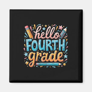 Back To School 4th Grade Set Magnet