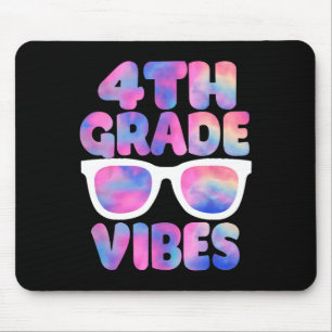 Back To School 4th Grade Vibes First Day Teacher Mouse Pad