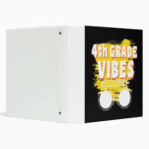 Back To School 4th Grade Vibes Shirt First Day Kid Binder