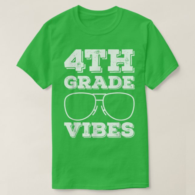 Back To School 4th Grade Vibes Shirt First Day Tea (Design Front)