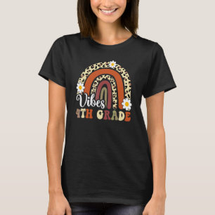 Back To School 4th Grade Vibes Teachers First Day T-Shirt