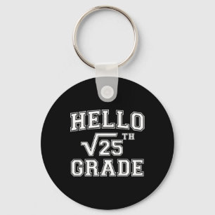 Back To School 5th Grade Math Teacher Square Root  Keychain
