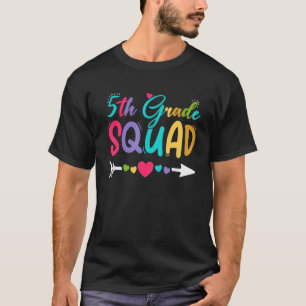 Back To School 5th Grade Squad Fifth Grade Teacher T-Shirt
