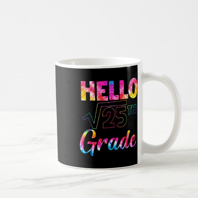 Back To School 5th Grade Square Root Of 25 Math Lo Coffee Mug (Right)