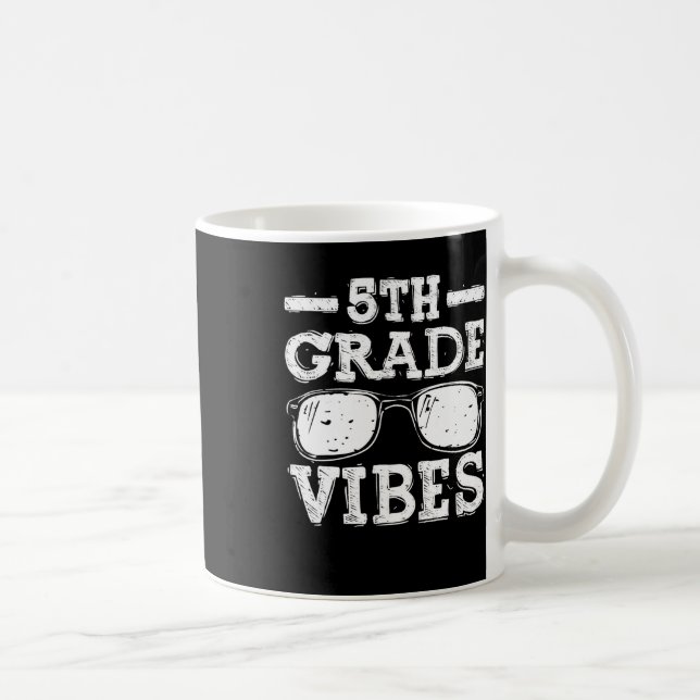 Back To School 5th Grade Vibes  Coffee Mug (Right)