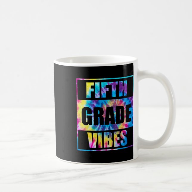 Back To School 5th Grade Vibes First Day Of School Coffee Mug (Right)