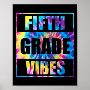 Back To School 5th Grade Vibes First Day Of School Poster