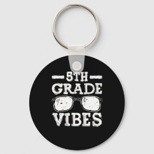 Back To School 5th Grade Vibes Keychain