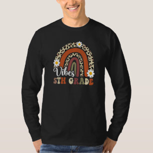 Back To School 5th Grade Vibes Teachers First Day T-Shirt