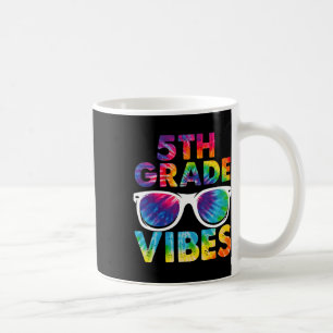 Back To School 5th Grade Vibes Tie Dye Fifth Grade Coffee Mug