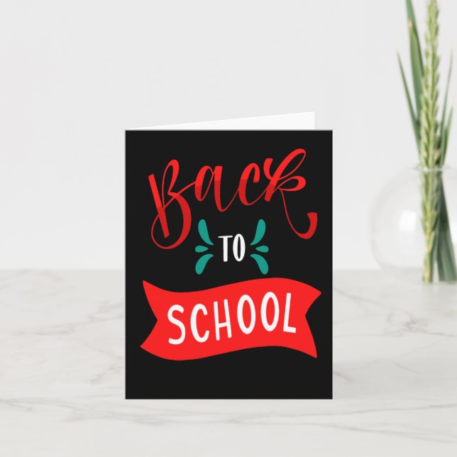 Back To School 6  Card (Front)