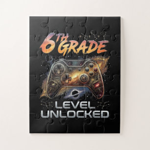 Back to School 6th Grade Boys First Day School Jigsaw Puzzle